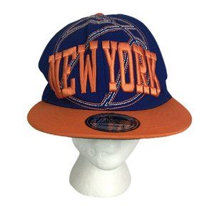 New York KB Ethos Mens Snapback Hat Cap Blue